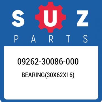 09262-30086-000 Suzuki Bearing(30x62x16) 0926230086000, New Genuine OEM Part