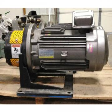 Mitsubishi 3PH Induction motor SF-HRVCA Yuken Vane pump PV2R1-12-F-RAR-41 #4855 
