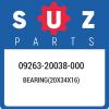 09263-20038-000 Suzuki Bearing(20x34x16) 0926320038000, New Genuine OEM Part
